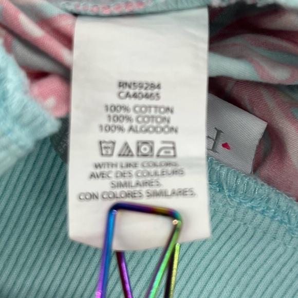 Children's Place Pink Green Seashell Shorts Size 6 Girl's - Picture 5 of 5